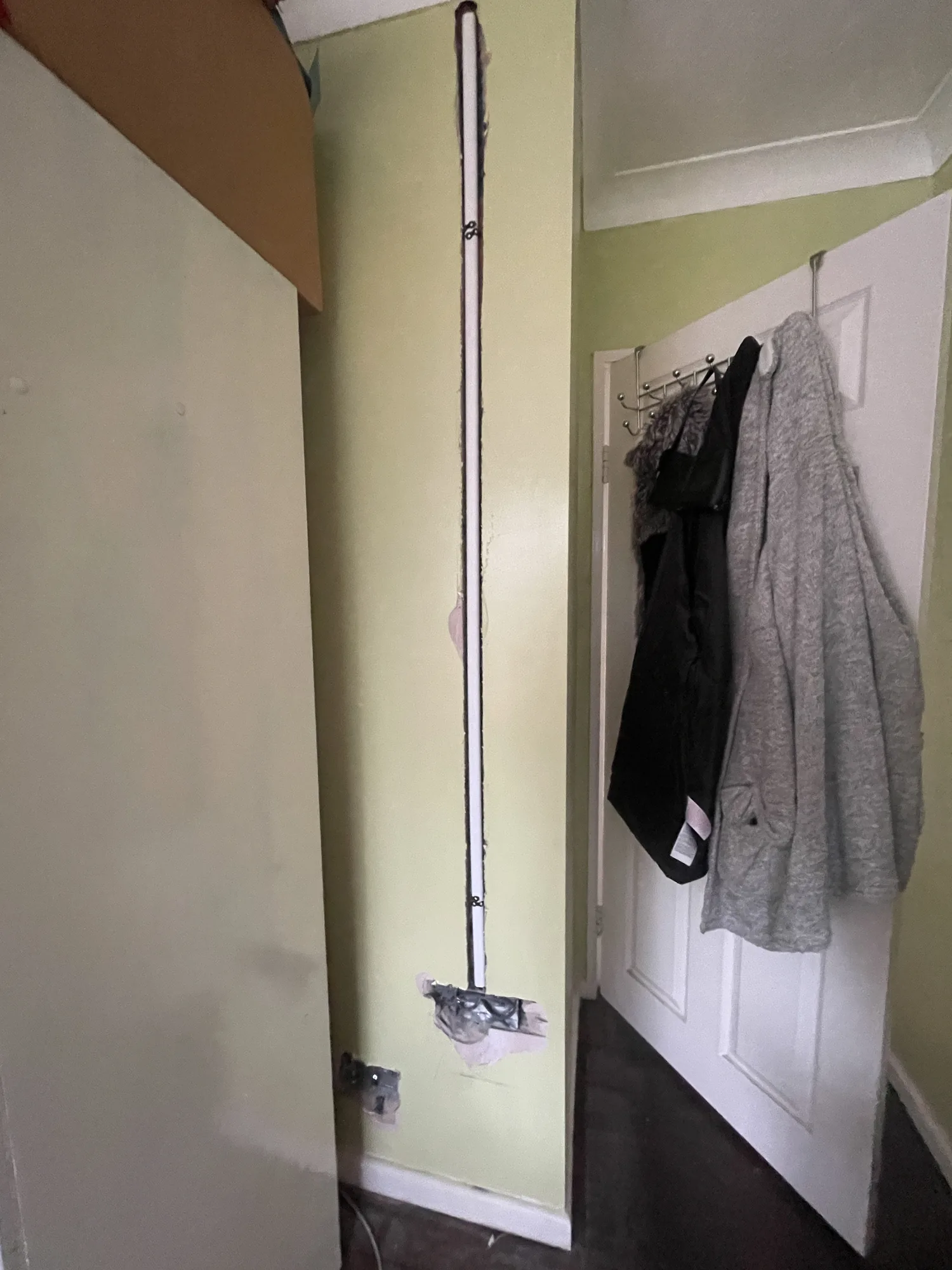 New lighting point and switch installed neatly