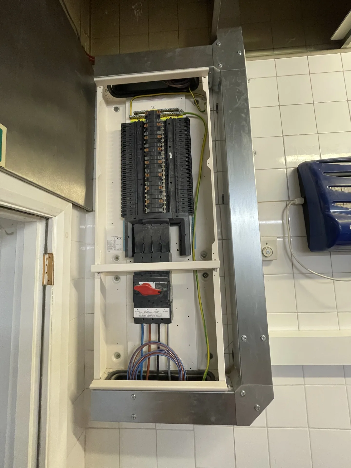 Completed commercial electrical installation