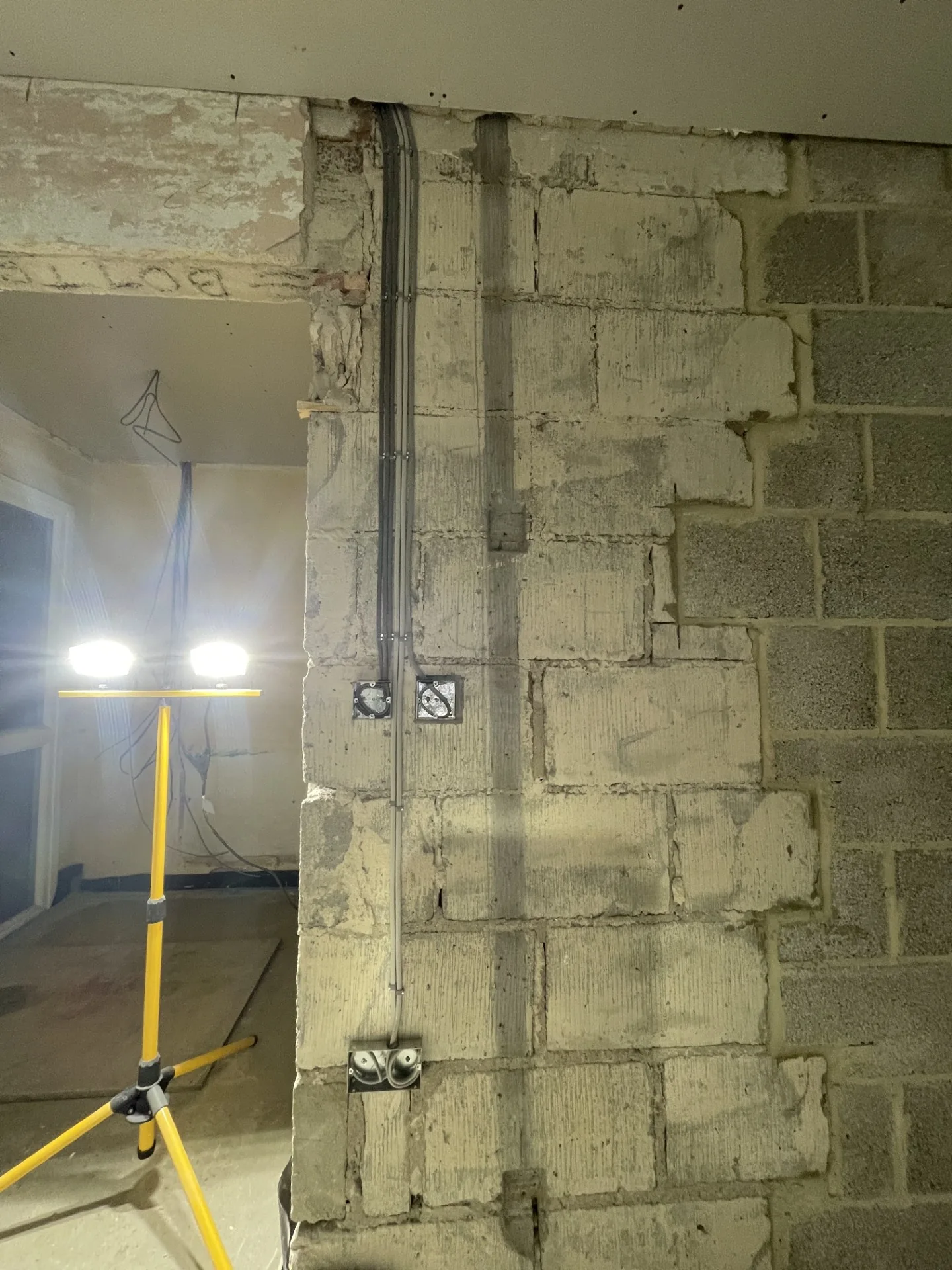 New cabling installed during a full house rewire